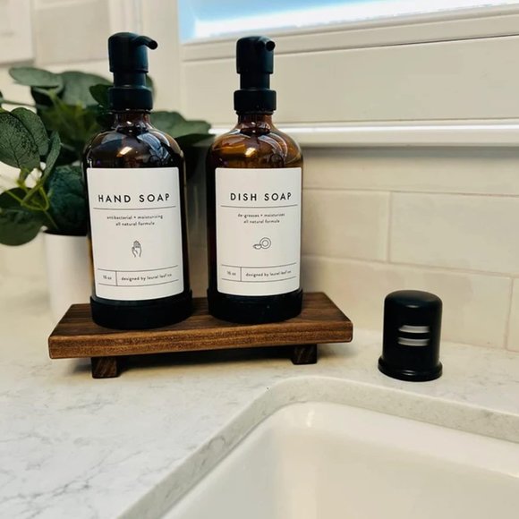 Wood Pedestal Soap Stand, Wooden Display - Picture 6 of 6